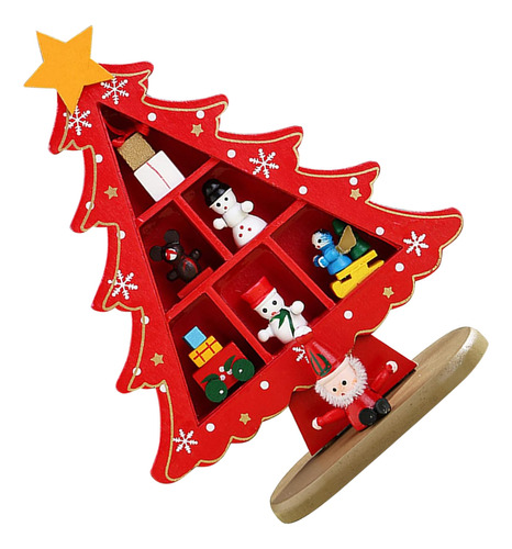 Árbol De Navidad De Madera De Mesa Exquisito Mini