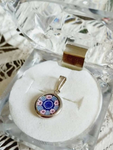 Dije Plata 900 Esmaltada Mandala De La Suerte
