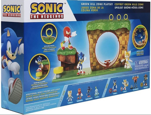 Sonic Escenario Green Hill Zone De Jakks Pacific