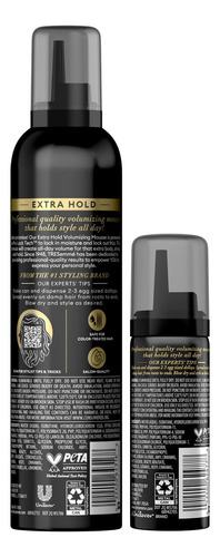 Set Para El Cuidado Del Cabello Tresemmé Extra Hold Mousse 3