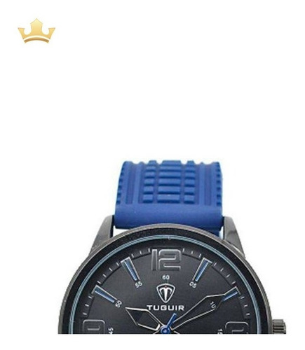 Relógio Masculino Tuguir Analógico 5054 Azul Com Nf