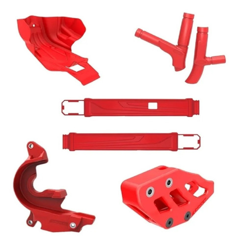 Kit 5 Acessórios De Proteção Crf 230 Vermelho Anker