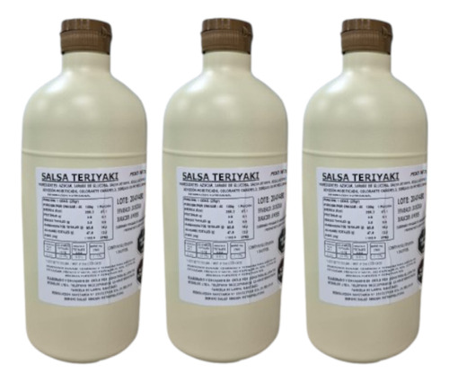 Salsa Teriyaki Pack 3 Botellas 1 Litro
