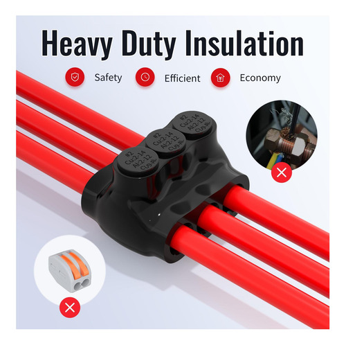 Conector Múltiple Táctil Con Aislamiento De 3 Puertos Rvbat