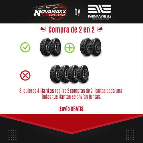 Llanta Lt 31x10.50r15 109q Novamaxx Warrior Terra M/t Auto