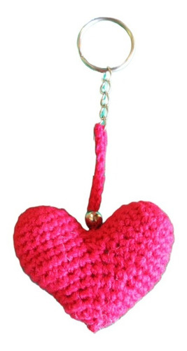 Llavero Corazon  Souvenir Crochet Relleno Lavanda