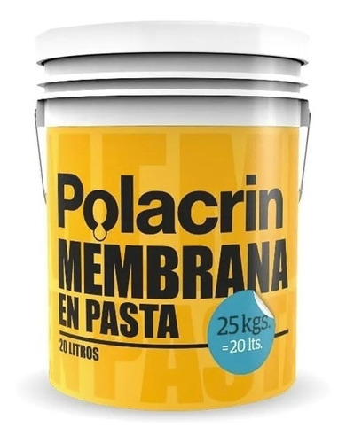 Membrana En Pasta Polacrin 10lts Gris + Pincel 10 Agustina