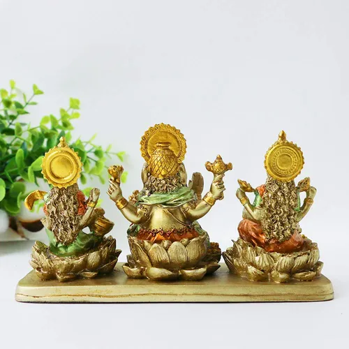 Hinduismo Lakshmi Ganesha Saraswati - Estatua Hind Laxmi Lor