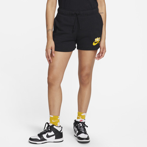 Shorts Nike Sportswear Club Fleece Mujer Negro