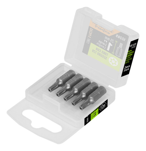 Estuche Con 5 Puntas Torx T20 Con Seguro Largo 1in Expert