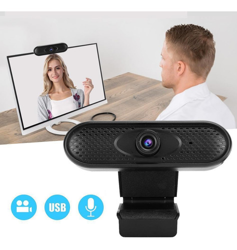 Hd Computador Webcam Computador Acessório Pc Câmera Notebo