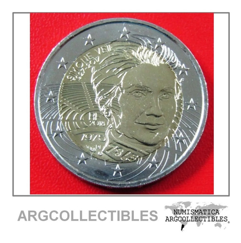 Francia Moneda Bimetalica 2 Euros 2018 Unc Simone Veil