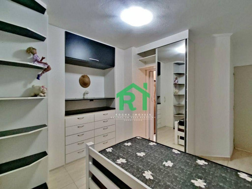 Imagem 14 de 22 de Apartamento À Venda Na Praia Das Astúrias, Sacada, 1 Dormitório Sendo 1 Suíte, 1 Vaga De Garagem, Astúrias, Guarujá/sp - Ap5369