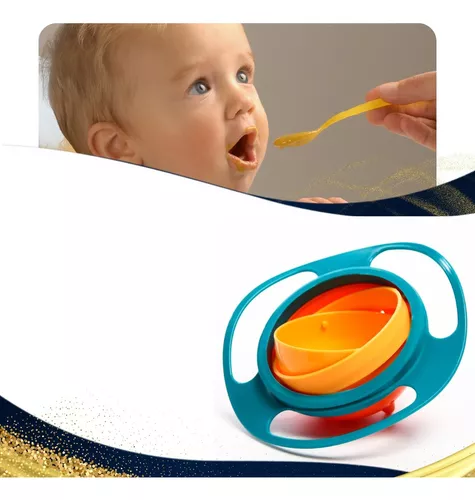 Prato Giratório Infantil Bebê Pratinho Mágico 360 Não Derrama A