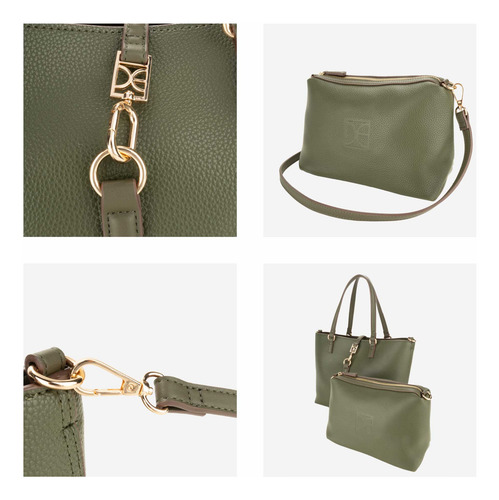 Bolsa Tote Cloe Para Mujer Grande Con Pouch Desprendible