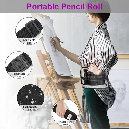 Kit De 60 Piezas De Dibujo, Set De Lápices De Boceto C...