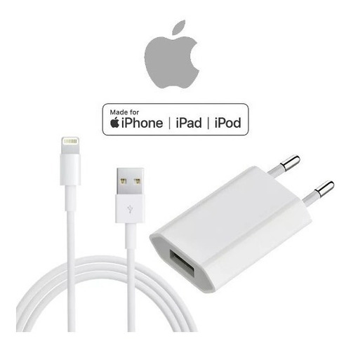 Kit Carregador Original Apple iPhone Cabo + Fonte Usb