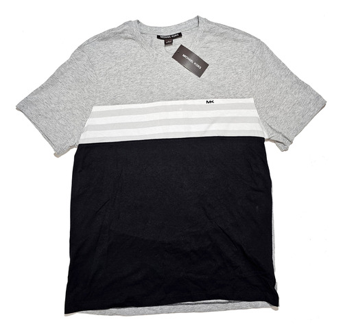 Playera Michael Kors Negra Con Gris Original Nueva Hombre