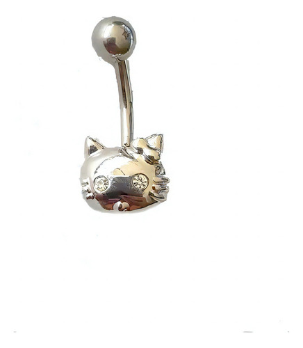 Piercing Hello Kitty - Kit Com 3 Unidades Cor Prateado