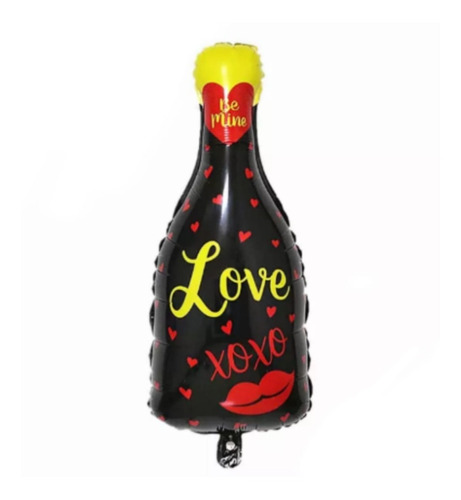 Globo Metalizado Botella Love 62cm X 1 Unid