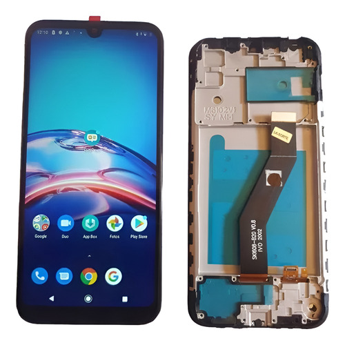 Tela Frontal Compatível Para Moto E6s C/a Vivid + Chave Cola