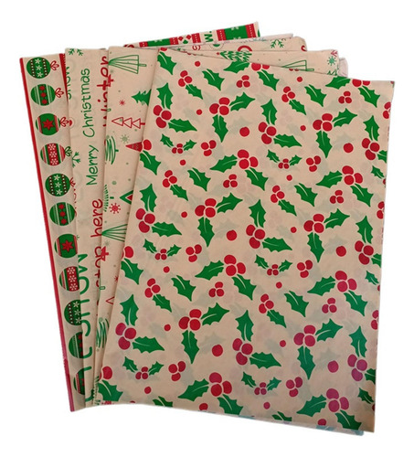 20 Piezas De Papel De Regalo De Navidad, Árbol De Navidad