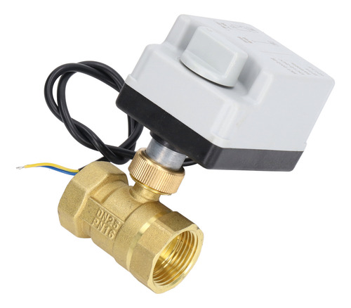 Válvula De Esfera Motorizada De 2 Fios E 2 Vias Normalmente