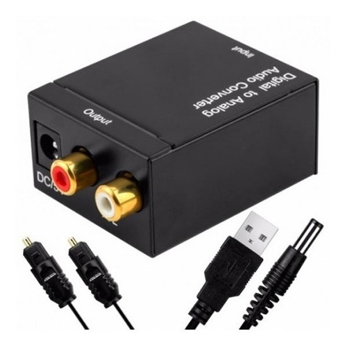 Imagen 4 de 6 de Conversor Audio Toslink Optico Analogo Rca Adaptador