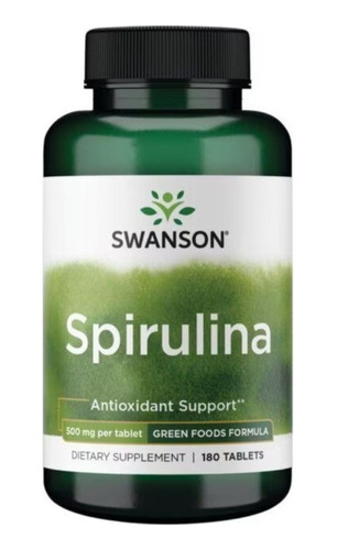 Espirulina 180 Tab 500mg Swanson