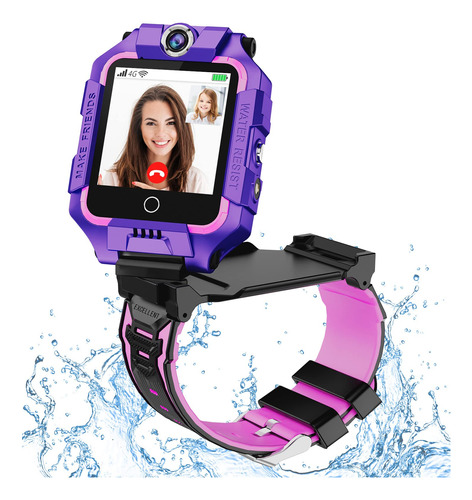 Reloj Inteligente Para Niño Niña 4g Doble Camara Resistente