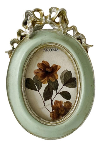 Quadro Fotográfico Oval Look Vintage Ornate Picture Molding