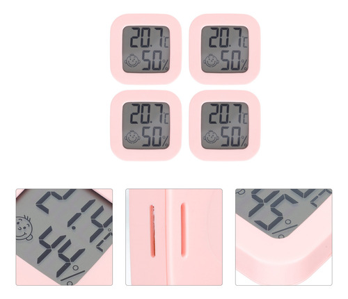 Medidor Electrónico De Temperatura Y Humedad 4 Piezas