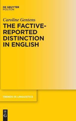 Libro The Factive-reported Distinction In English - Carol...