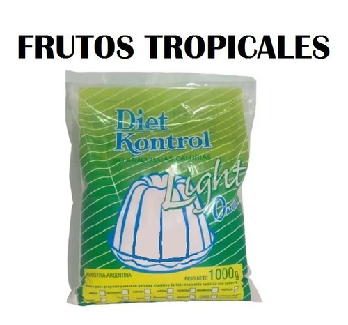 Gelatina Diet Kontrol Frutos Tropicales X 1 Kilo