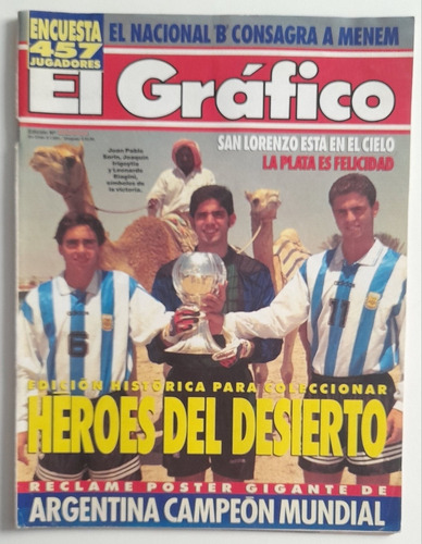 Revista El Grafico 3943 - Argentina Campeon Mundial Sub20 95
