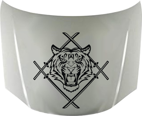 Calco Tigre 04 Para Capot + Regalo !! Graficastuning 00078