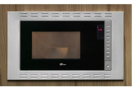 Forno Microondas De Embutir 25l Inox Fischer Fit Line 25873