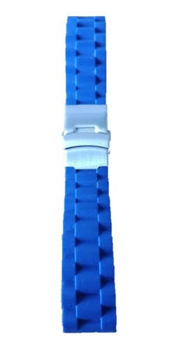 Correa (malla) De Reloj - 20mm - Goma - Azul