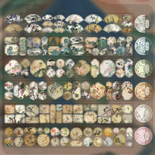 2 Adesivos Para Scrapbooking, Decoração De Fundo, Outono