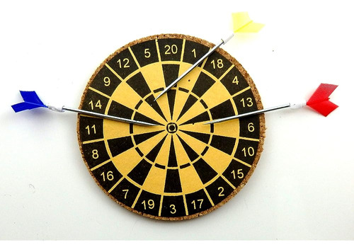 Dollhouse Miniature Dart Board Set