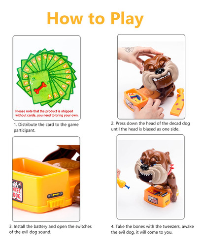 Tarjetas De Huesos De Perro Malos, Juegos De Juguetes