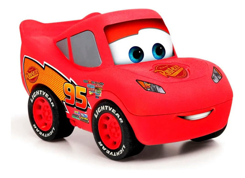 Auto Cars Tapimvil Gira Sus Ojos Mcqueen Infantil Color Rojo