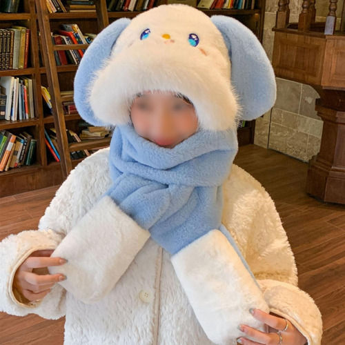 Gorro Bufanda Personajes Sanrio 3 En 1 Abrigador Kawaii Soft Cinnamoroll Único
