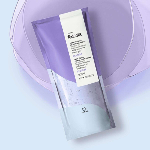 Natura Tododia Refil Sabonete Líquido Corporal Algodão 300ml