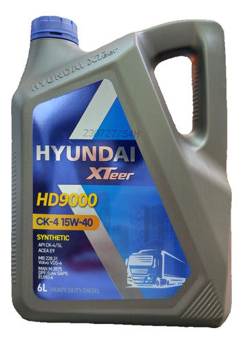 Aceite 15w40 Dpf Hyundai Xteer Sintetico 6 Litros , Original