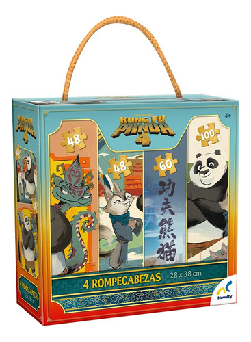 Rompecabezas 4 En 1 Kung Fu Panda 4