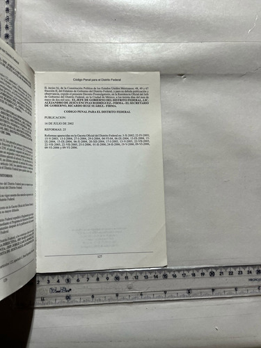 Codigo Penal Para Distrito Federal (Usado)