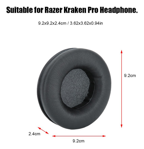 Almohadillas De Esponja Suave Para Audífonos Razer Kraken
