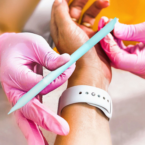 Herramientas De Manicura De Vidrio, Limas De Uñas Cilíndrica
