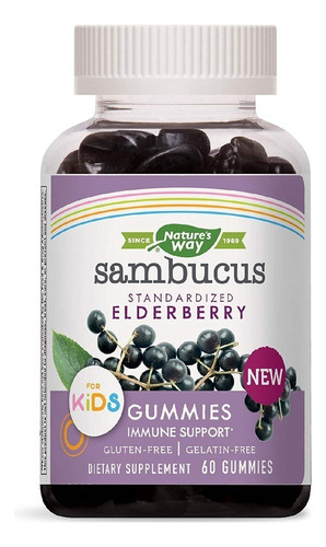 Sambucus Gomitas Niños Sauco Negro Vitamina C Zinc 60 Und